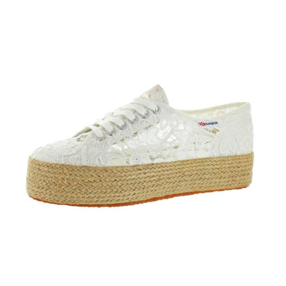 SUPERGA MACRAME PLATFORM ESPADRILLES